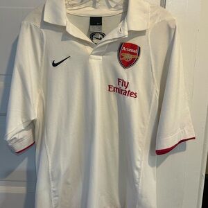 Nike Arsenal White and Red Soccer Jersey